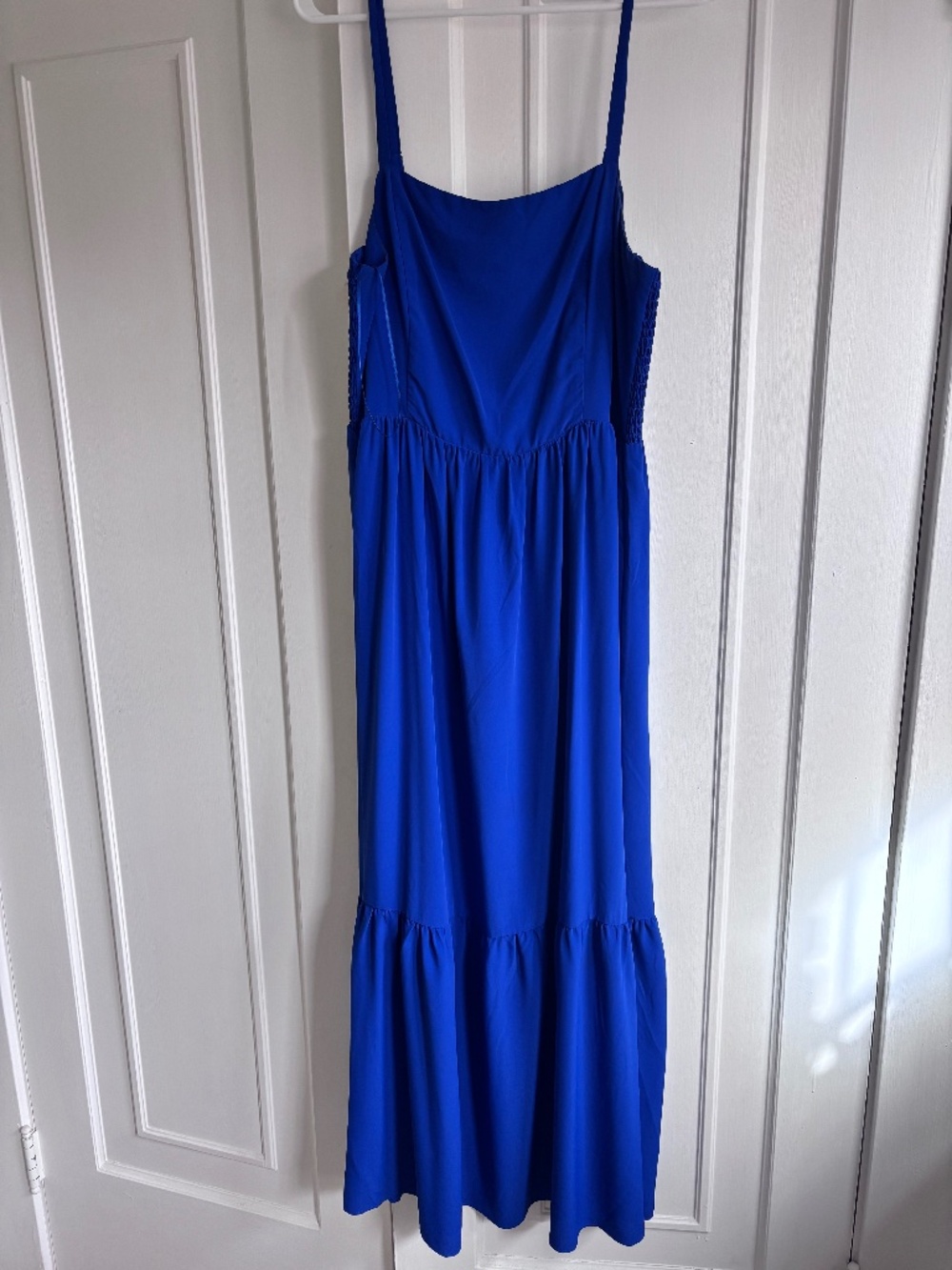 Blue midi dress